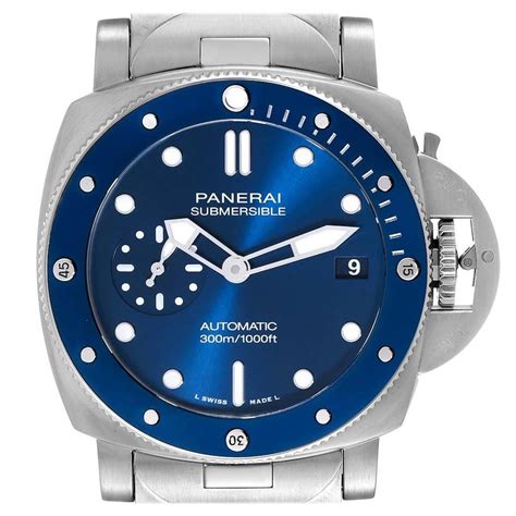 panerai dive watch blue|panerai submersible for sale.